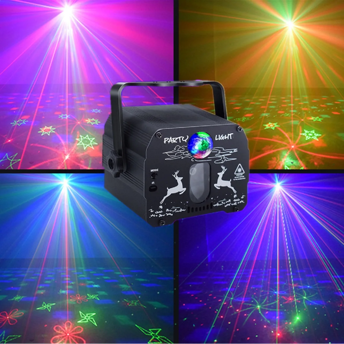 Partybeleuchtung, Disco-Kugel-Lichter, DJ-Lichter, Laser-Stroboskop-Lichter, Laser-Bühnenbeleuchtung, Atmosphärenbeleuchtung für Familienfeiern