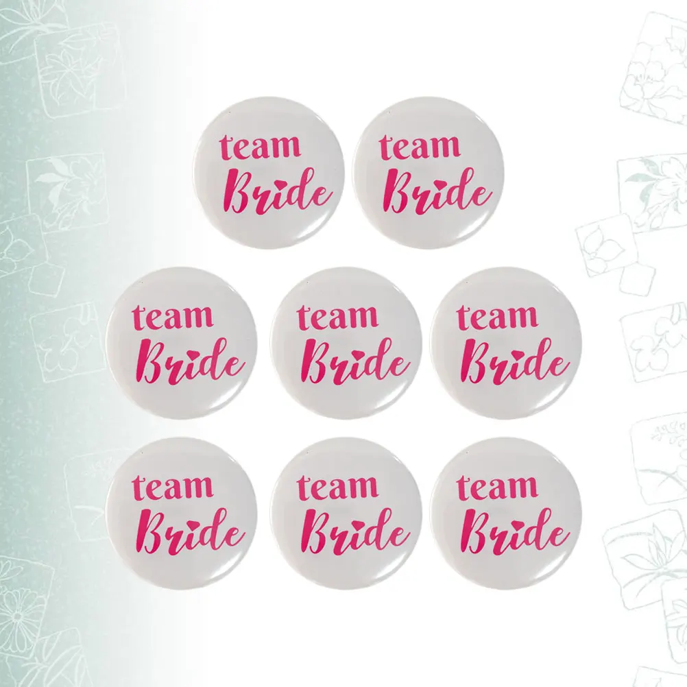 

8 Pcs Party Supplies Badge Bachelorette Buttons Wedding Badges Accessories Decorations Bride for Corsage