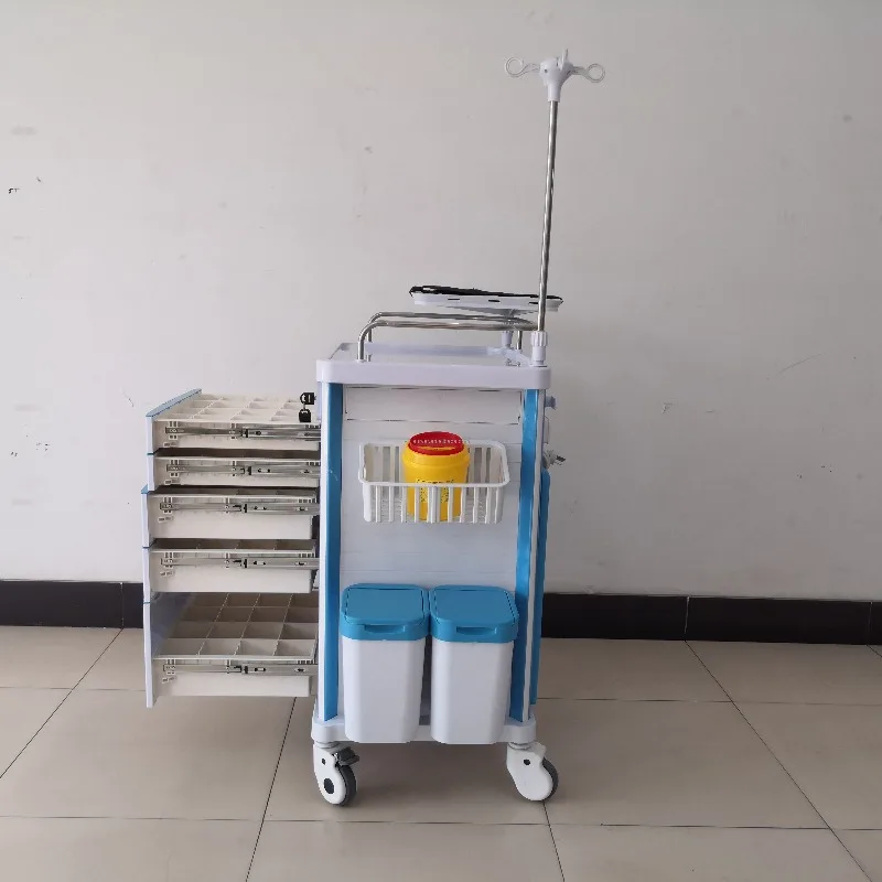 Professional Vet Medicine Trolley - Multi-Function Veterinary Medical Cart with Wheels view 4