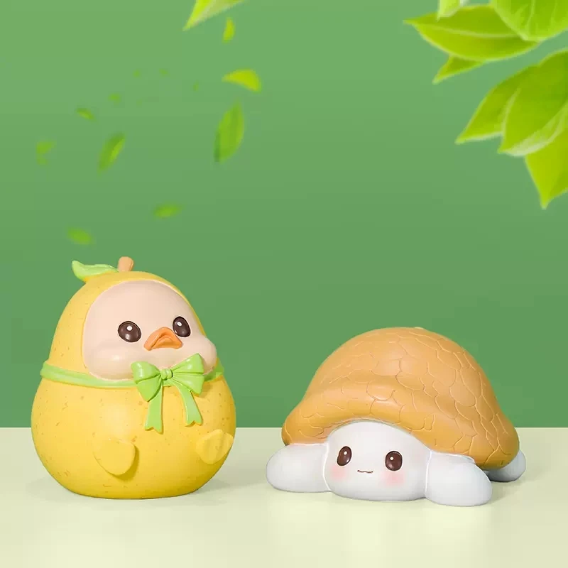 Original fruta aliança série caixa cega brinquedos frutas animais acho saco anime figura kawaii modelo presente de aniversário caixa mistério