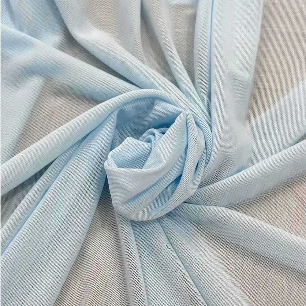Soft eyelet fabric elastic mesh High stretch spandex mesh dance dress base lining hand sewing material  Yoga wear lining