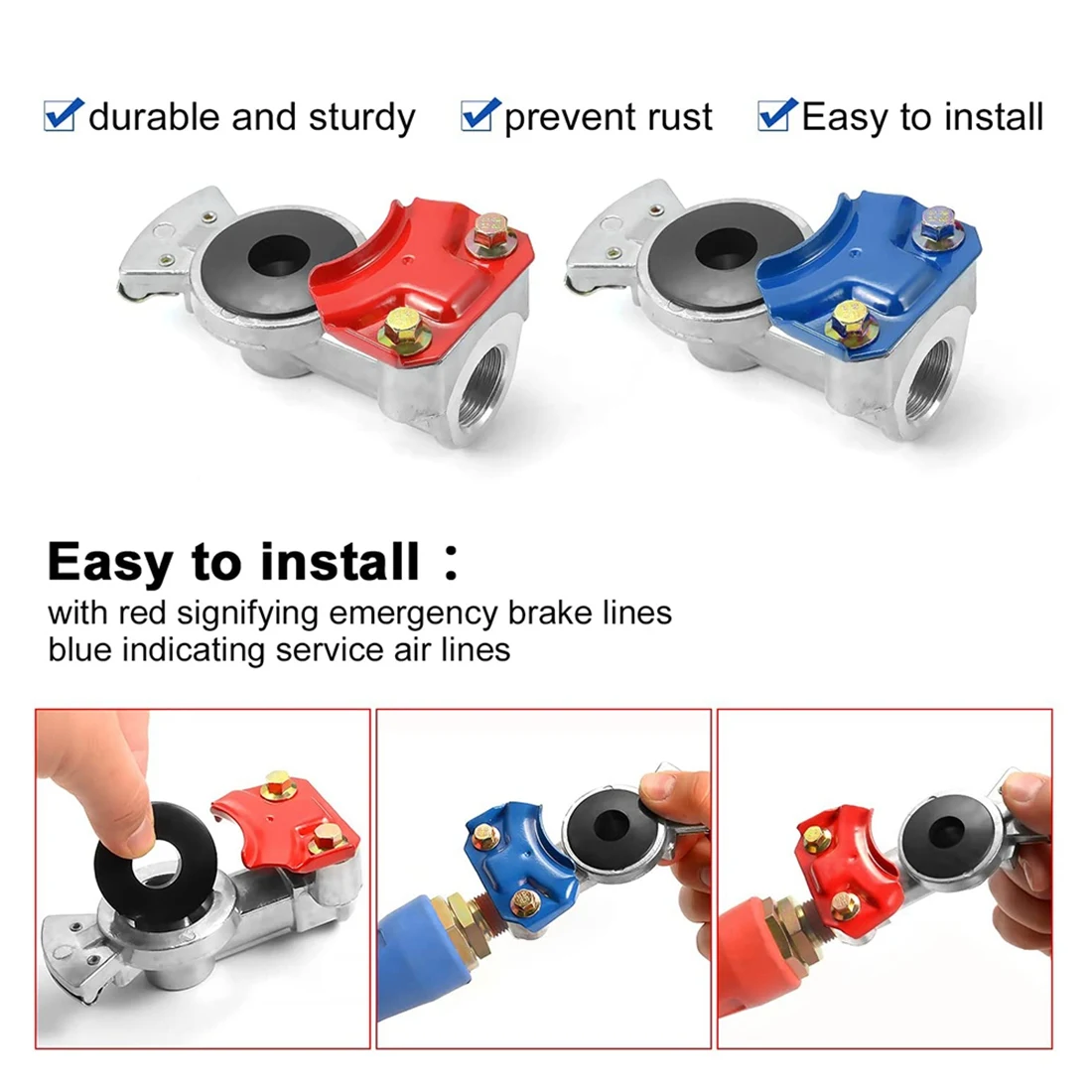 T47C_Glad Main avec jeu de joints, aiguilles Glad d'urgence pour semi-camions