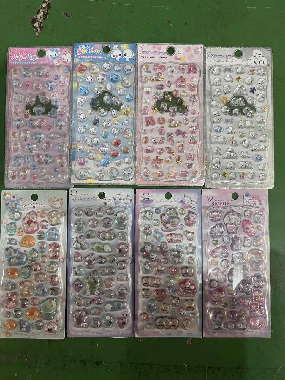 

Cartoon Sticker Japanese Style Cute 3D Relief Crystal Sticker Diy Scrapbook Ccd Toy Gift