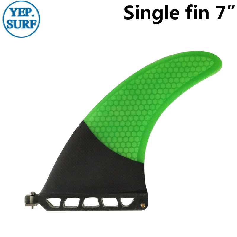 

Surfboard Yep.surf Longboard Fin 7 Inch Fiberglass Sup Fin Honeycomb Single Fin Paddle Board Fin Surf Board