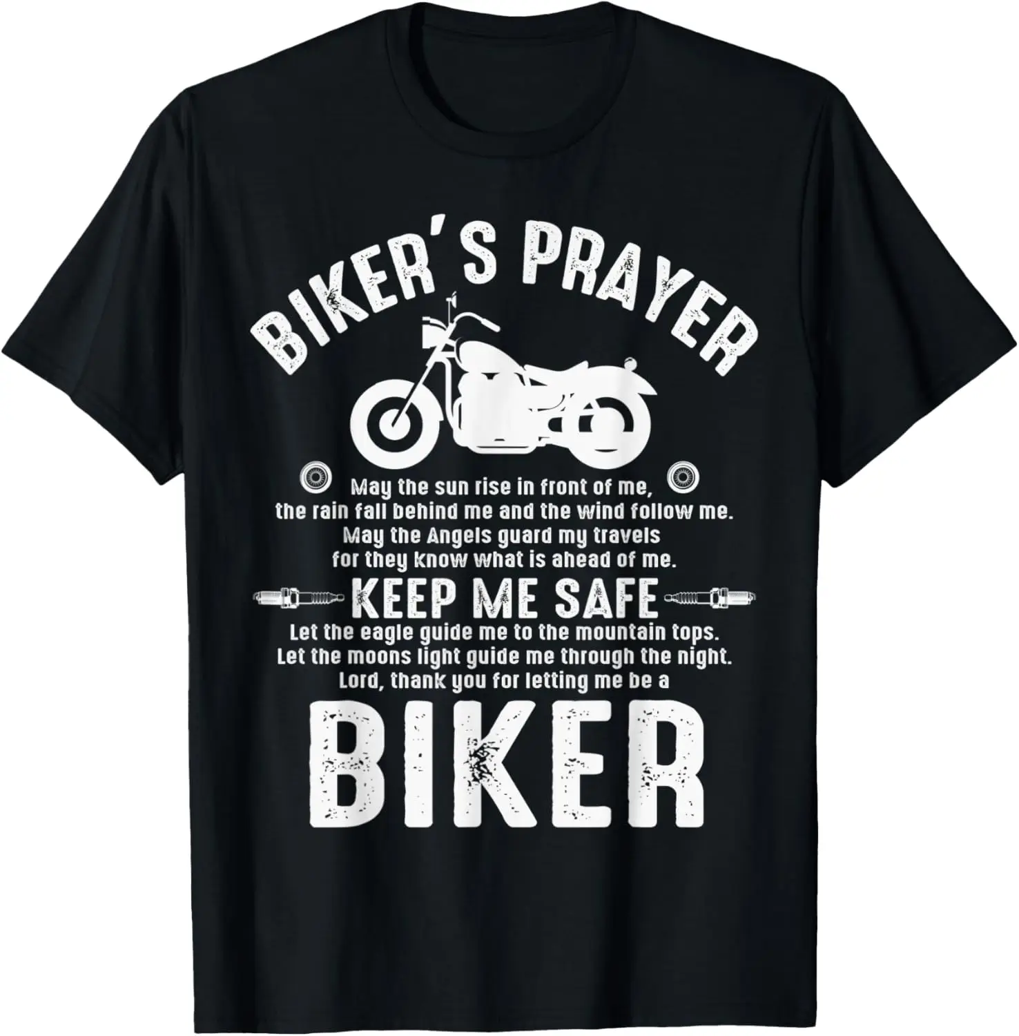 

Biker's Prayer Vintage Motorcycle Biker Motorcycling Biking T-Shirt