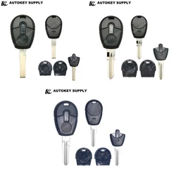 AutokeySupply AKFTS206 Transponder Black Blue Key For Fiat