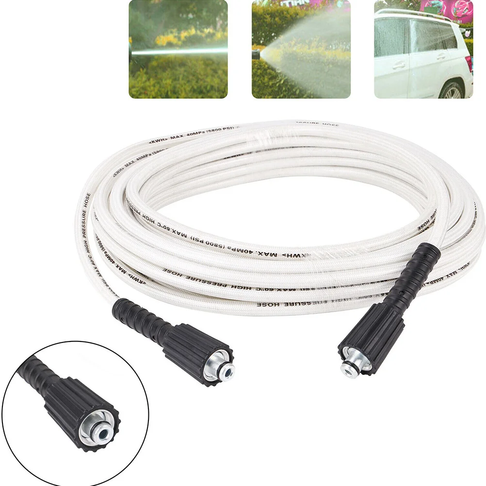 

1Pcs High Pressure Washer Hose 15m M22 Thread Durable Steel Wire Braided Abrasion Resistant Garden Cleaning Tool