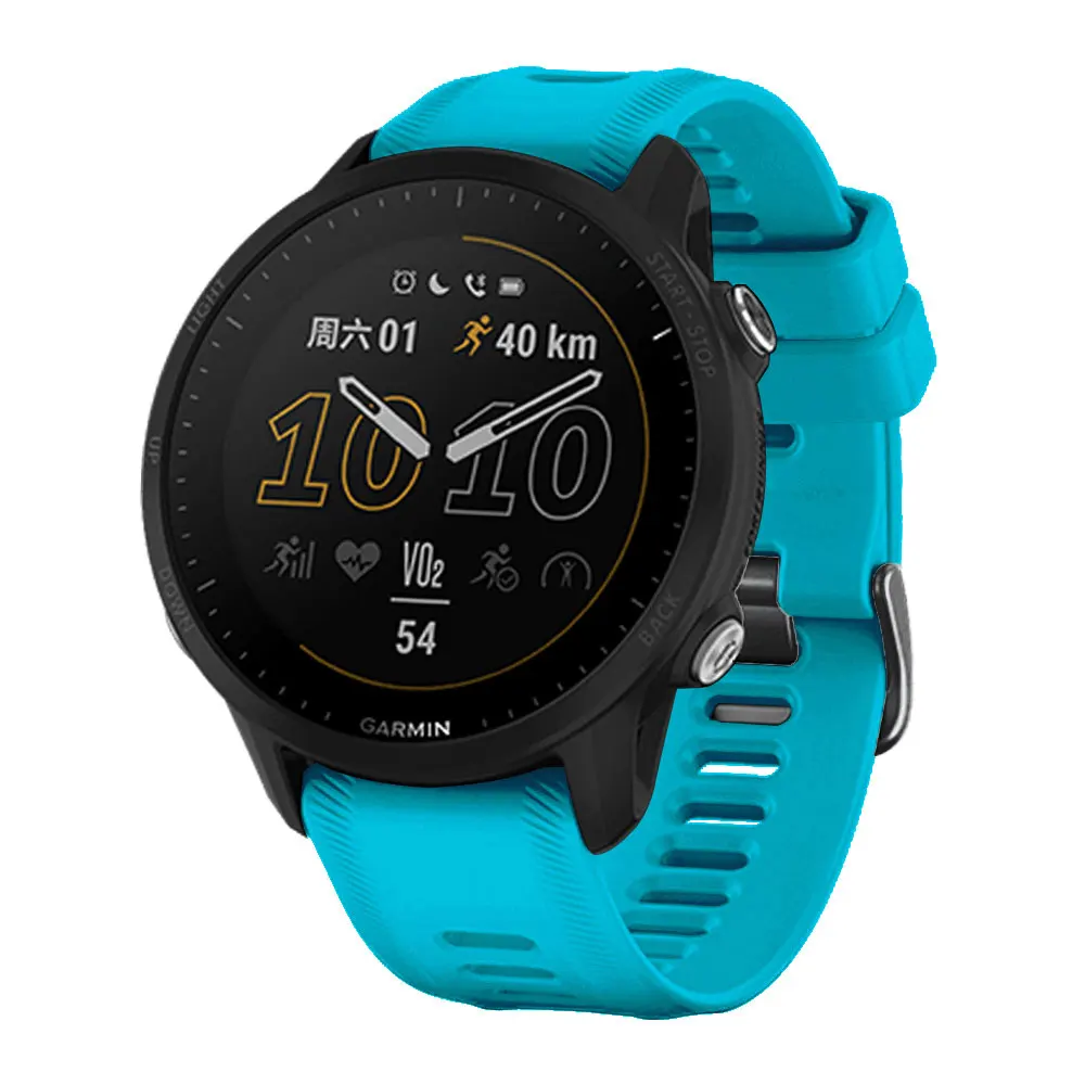 Garmin Forerunner 955 22mm用の公式時計ストラップ,シリコンブレスレット,Forerunner 945 935 745 fenix 5 6