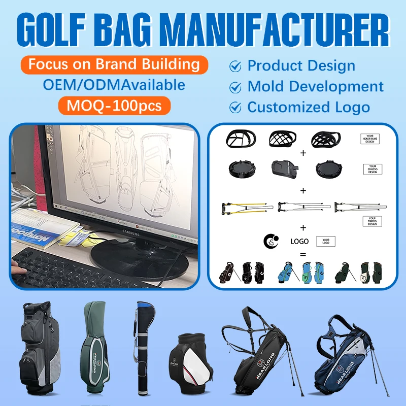 Golf Bag Cooler ASL001 PU Waterproof 10-way Divider Adjustable Strap Multiple Storage Pockets Temperature Portable view 6