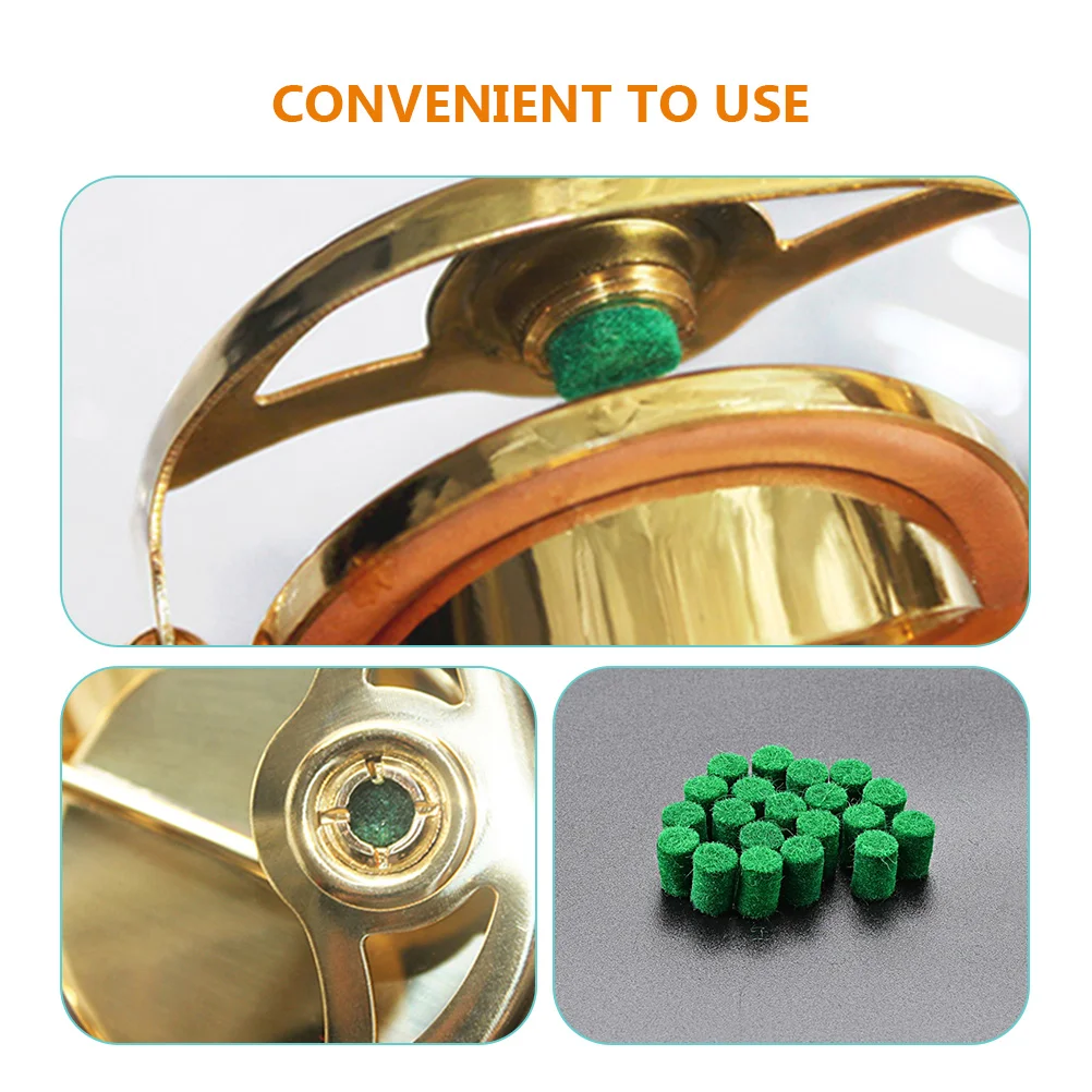 

20pcs Felt Column For Saxophone Repairing Supplies Durable Portable Key Parts Accessories Universal Replacement Tool Beginner