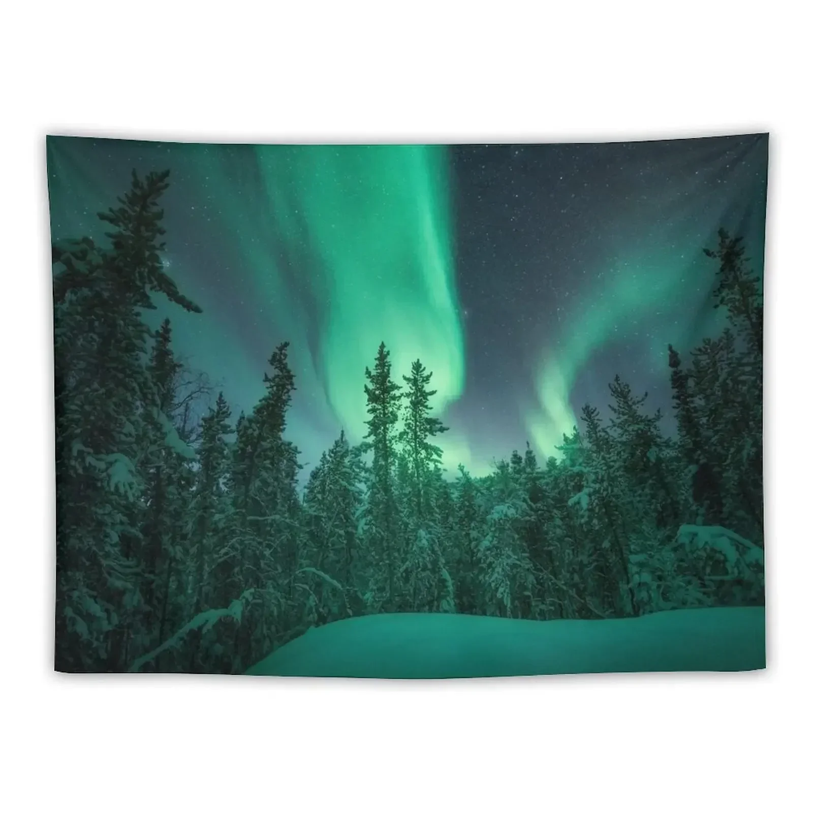 

Northern Lights in the Winter Tapestry Room Decoration Accessories Wall Art Tapestry