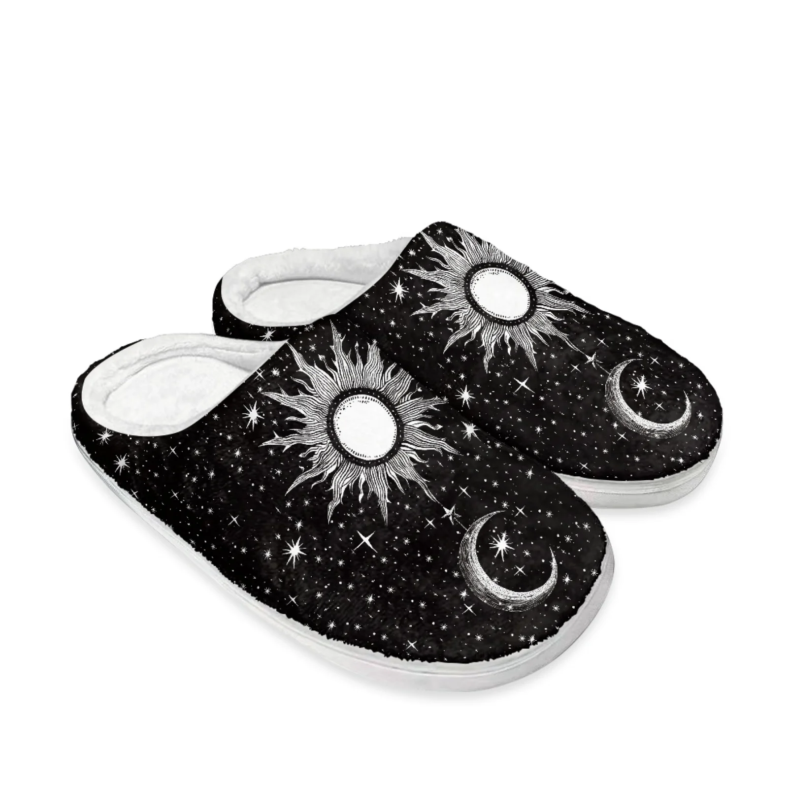 PENSTROLL Starry Sky Non Slip Plush Slippers Home Spa Slippers Slippers For Wide Feet Women Extra Wide House Shoes