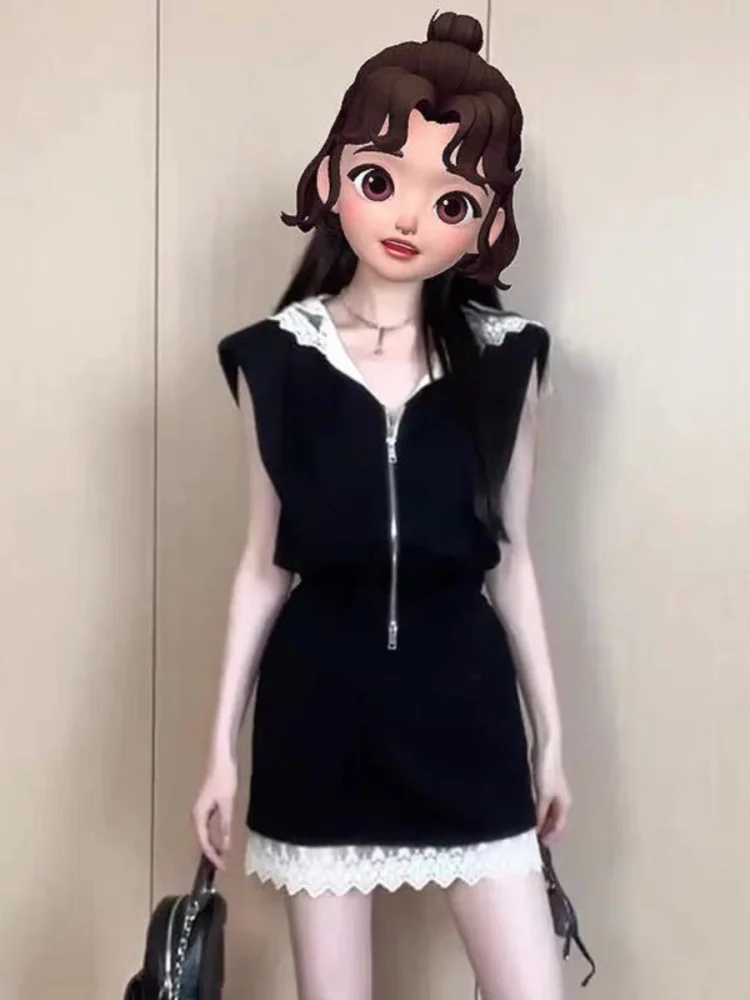 

Unique Stylish Summer Two-Piece Set Women's Pretty Meat Concealing Slimming Fashionable Streetwear Non-Repeating Pattern