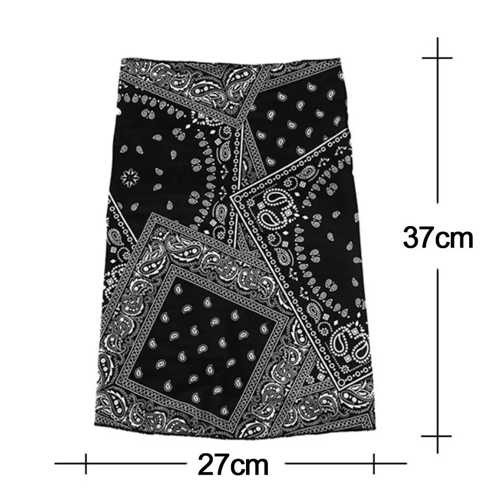 Head Face Neck Gaiter Breathable lce Silk Bandana Elastic Hanging Ear Cycling Balaclava Cool Face Scarf Men Women
