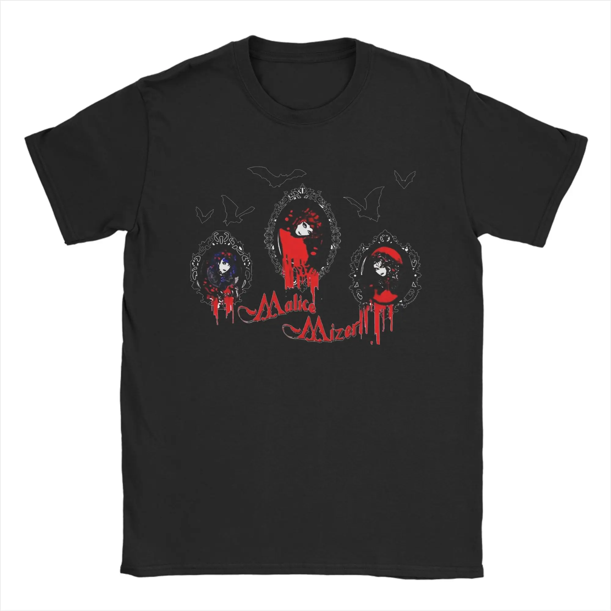 Malice Mizer Visual Kei Japanese Rock Band Gothic Summer  T Shirts Couple Cotton O Neck Oversized Clothes Short-Sleeved Tops