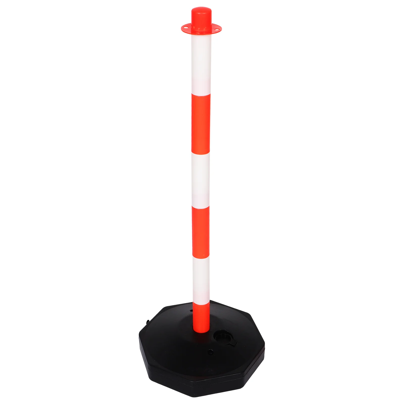 

Water filled Warning Column Post Cones Fillable Base Parking Block Queue Barrier Traffic Delineator Cone PE Material Bright