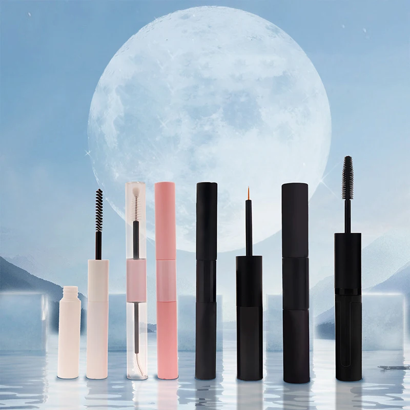 1pcs Portable Empty Mascara Tube Double Head DIY Eyeliner Tube Dual-purpose Eyelash Tube Growth Liquid Bottle Cosmetic Container