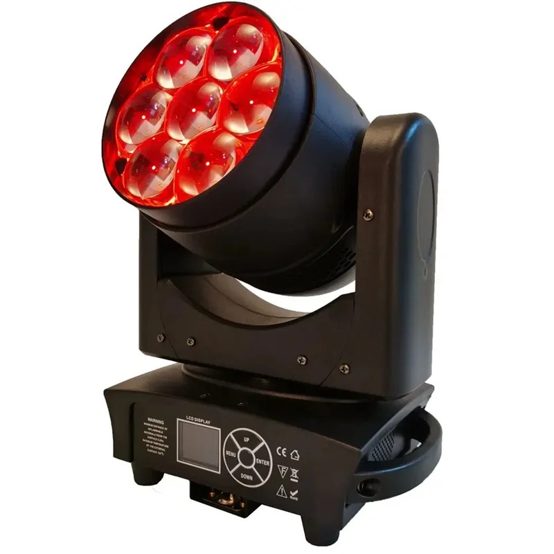 8 pz Mini testa mobile zoom led rgbw 7x40 W Zoom fascio Led testa mobile rgbw luces de discoteca Dj Luci della fase