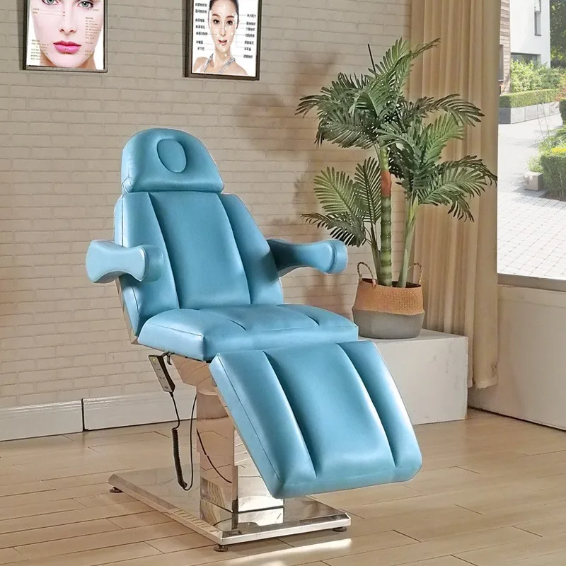 Manufacturer Electric Beauty Bed Stainless Steel Micro Plastic Surgery Injection Bed Pedicure Chair Tattoo Embroidery Bed Hair T