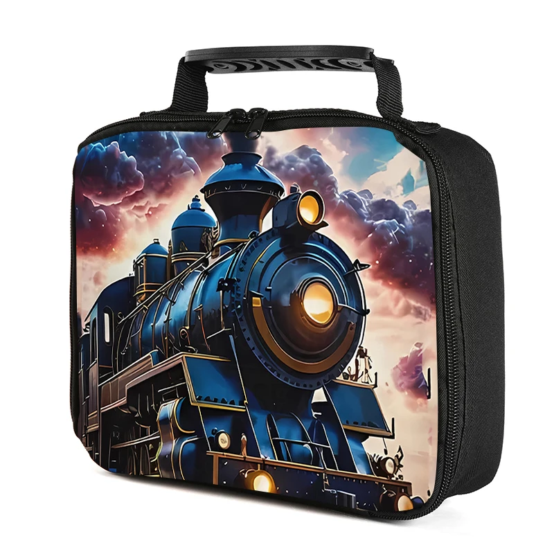 حقيبة غداء محمولة على شكل قطار كرتوني للأولاد والبنات أفضل الهدايا ثلاثية الأبعاد حقيبة صندوق الغداء الكرتونية المدرسية بينتو للأطفال