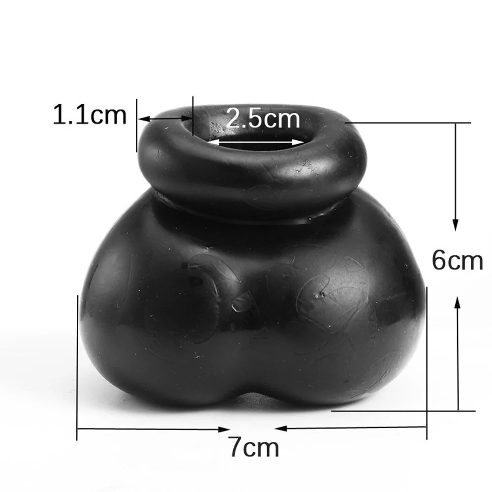 Magnetyczne kulki Cock Soft Scrotum Sleeve Ball Stretcher Male Pussy Ring Time Delay Penis Pump For Man Toys Rubber Testicles