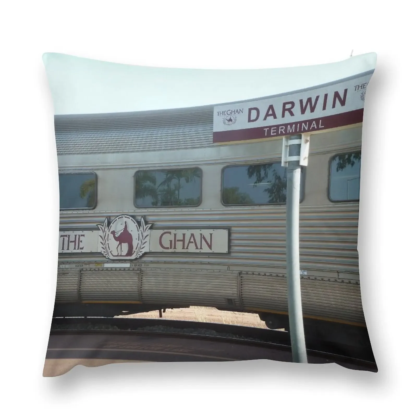 

The Ghan at Darwin Station Throw Pillow Decorative Cushion sleeping pillows pillow