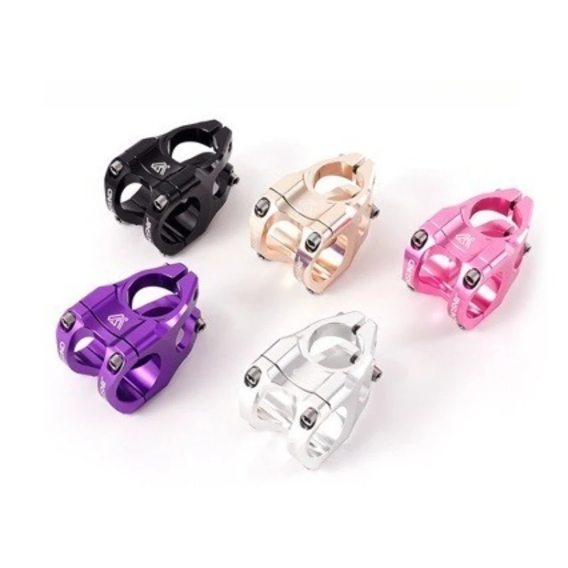 Bicycle Drop Short Stem High Strength Aluminum Alloy Mountain Riser Precise Short Handlebar Holder Lightweight Hollow Bike Parts