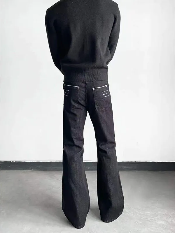 

Мужские джинсы Slim Fit прямого кроя из оригинального денима, черные, с вышивкой, средней посадки, Cleanfit, для повседневной носки, машинная стирка