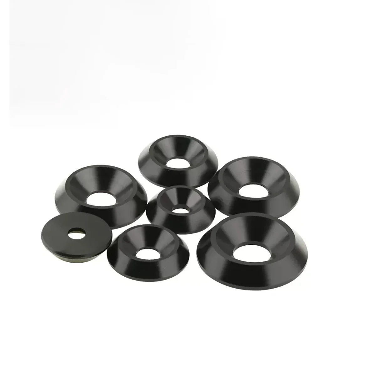 Pom Material Black Concave Convex Washer/fisheye Washer M3m4mm5m6