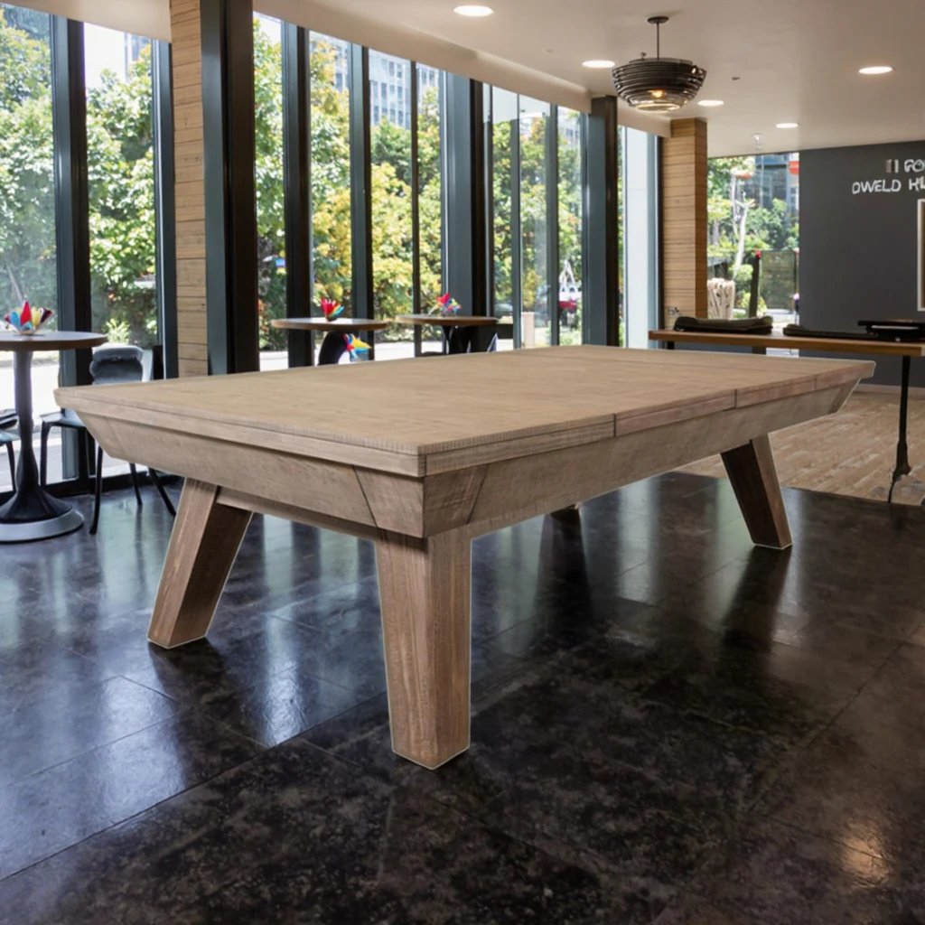 Popular Multi Functional 3 in 1 Pool Table Convertible to Dining Table 7ft 8ft 9ft Billiard Table Solid Wood for Cafe & Home
