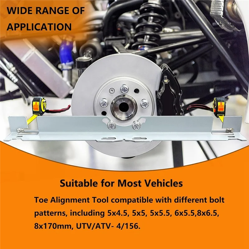 

AS57-Universal Car Wheel Alignment Plate Tool Car Toe Board Wheel Alignment Tool With 2 Tape Measures For Car SUV