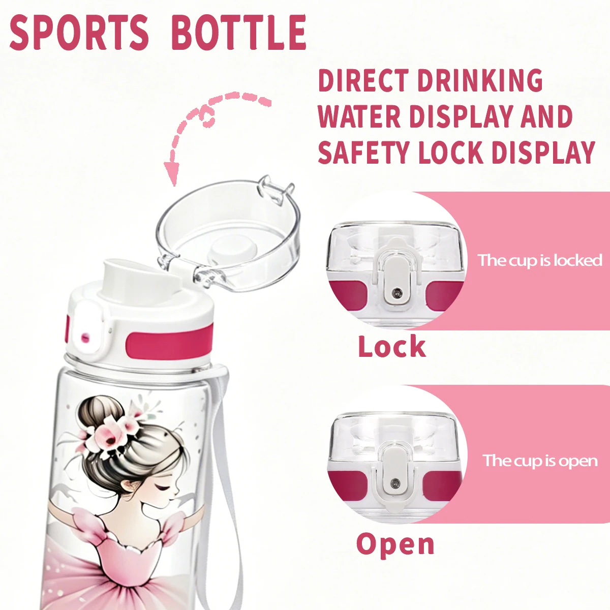 Balerin Baskılı 1000ml Spor Su - Outdoor Sport Field incelemesi ve fiyatı