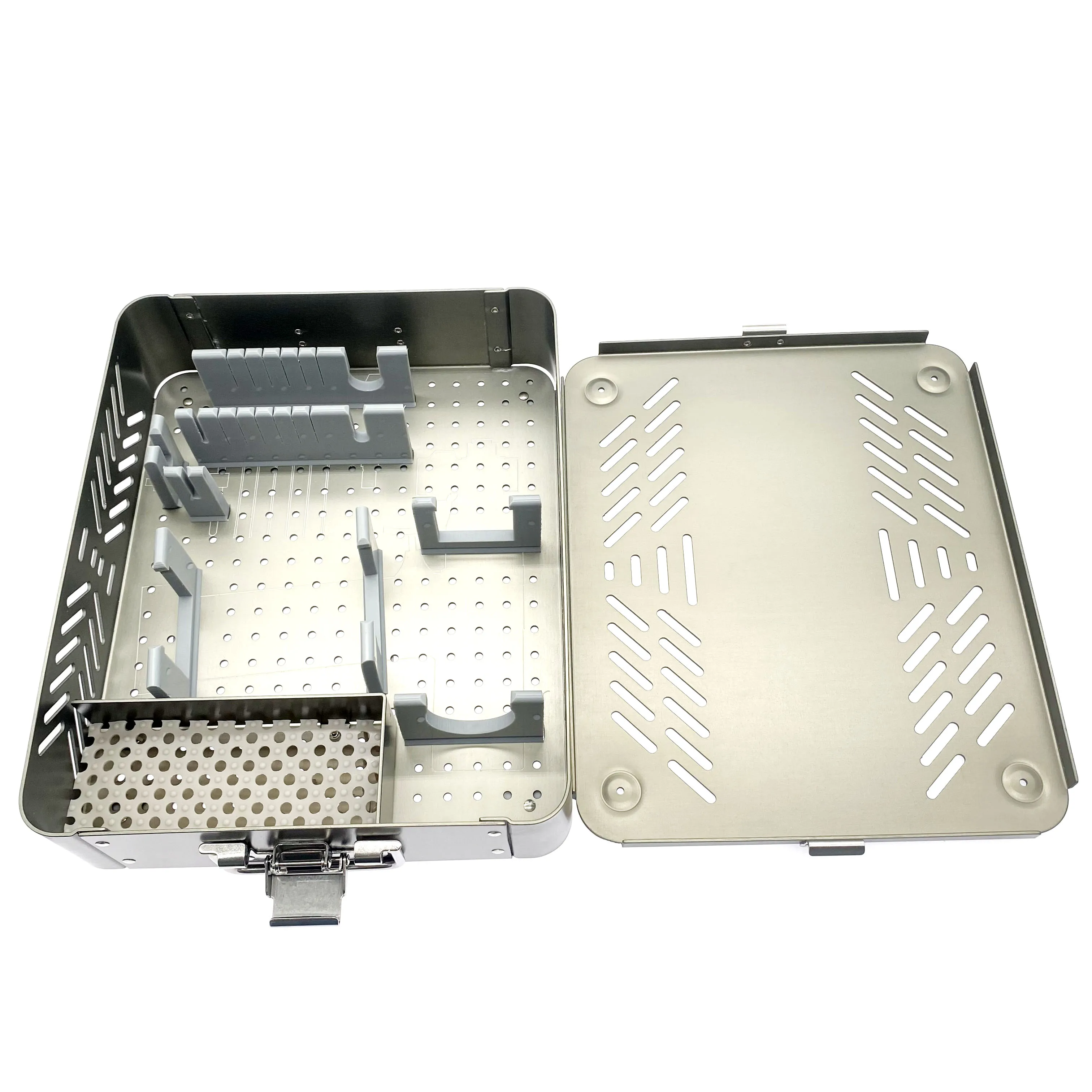 Aluminum Box Sterilization Box Case for  Electric Power Bone Drill Orthopedics Instruments Sterilizing Tray