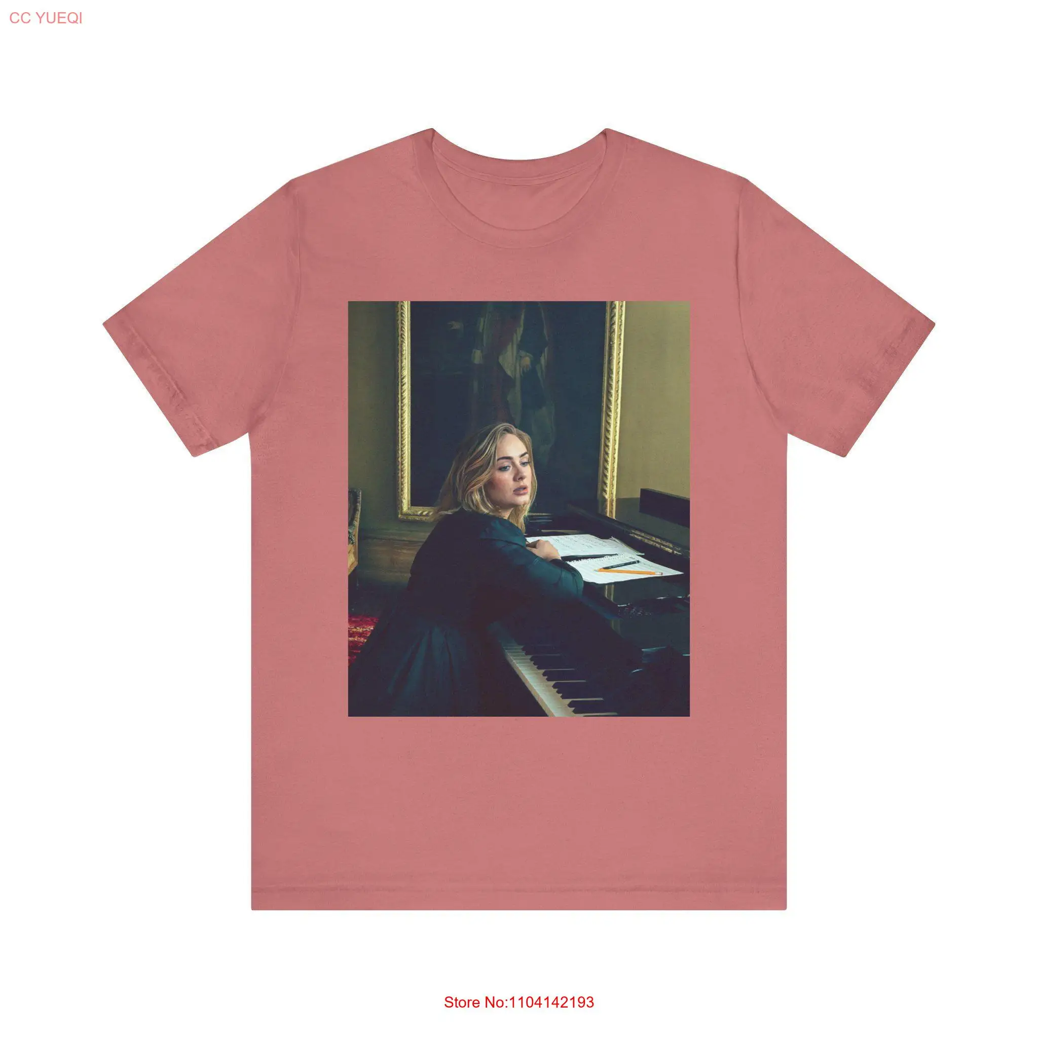 

Adele T Shirt Jersey Pop Music Fan Concert Apparel Lover long or short sleeves