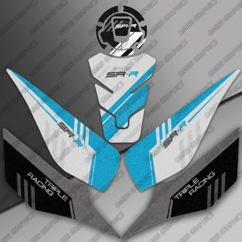 For CFMOTO CF MOTO 675SR-R 675 SR-R 3M Motorcycle Tank Pad Protector Frosted Sticker Decals Accessories
