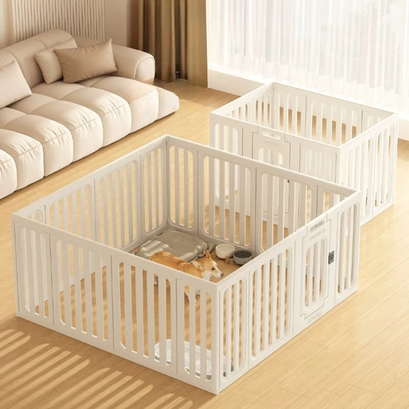 Outdoor Acrylic Playpen Dog Fence Modern Large Grating Supplies Circle Modular Dog Fence Kennel Folding Barrera Perro Home Decor