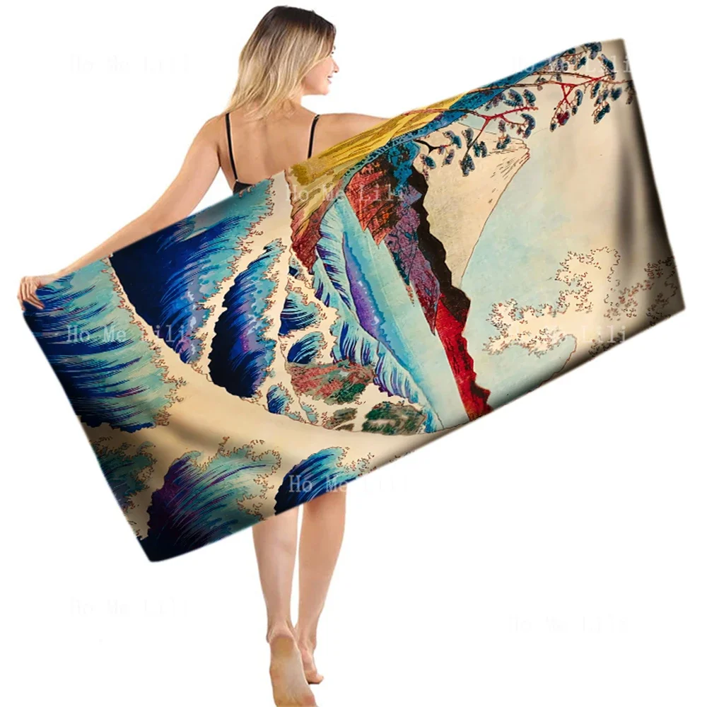 Katsushika Hokusai Works The Great Waves Of Ukiyo-E In The Edo Period Of Japan Quick Drying Towel Fit For Fitness