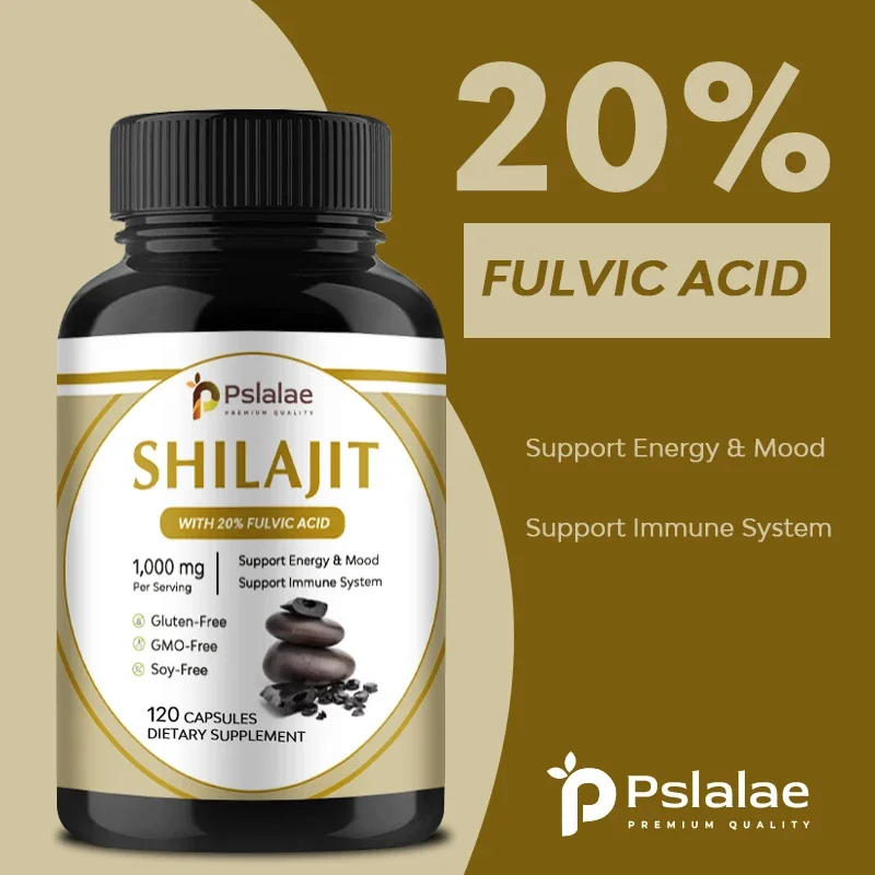 Shilajit 1000mg - Improves Male Athletic Performance, Strength and Memory