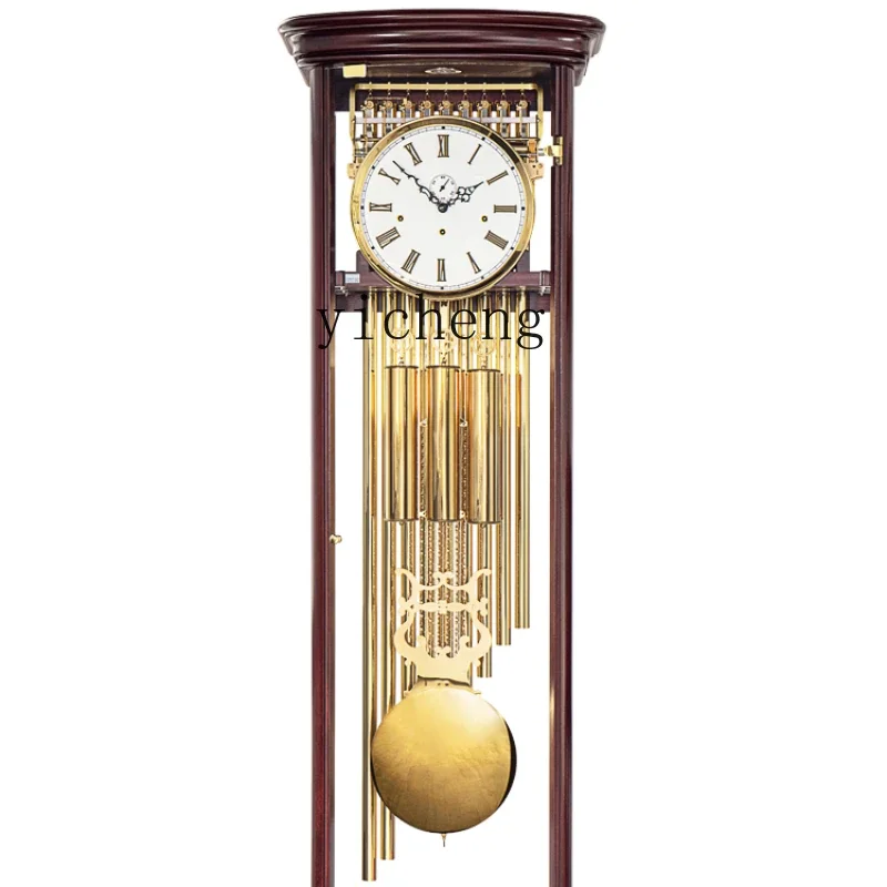 YY European Style the Grandfather Clock Living Room Modern Minimalist High-End Mechanical Floor Clock the Grandfather Clock