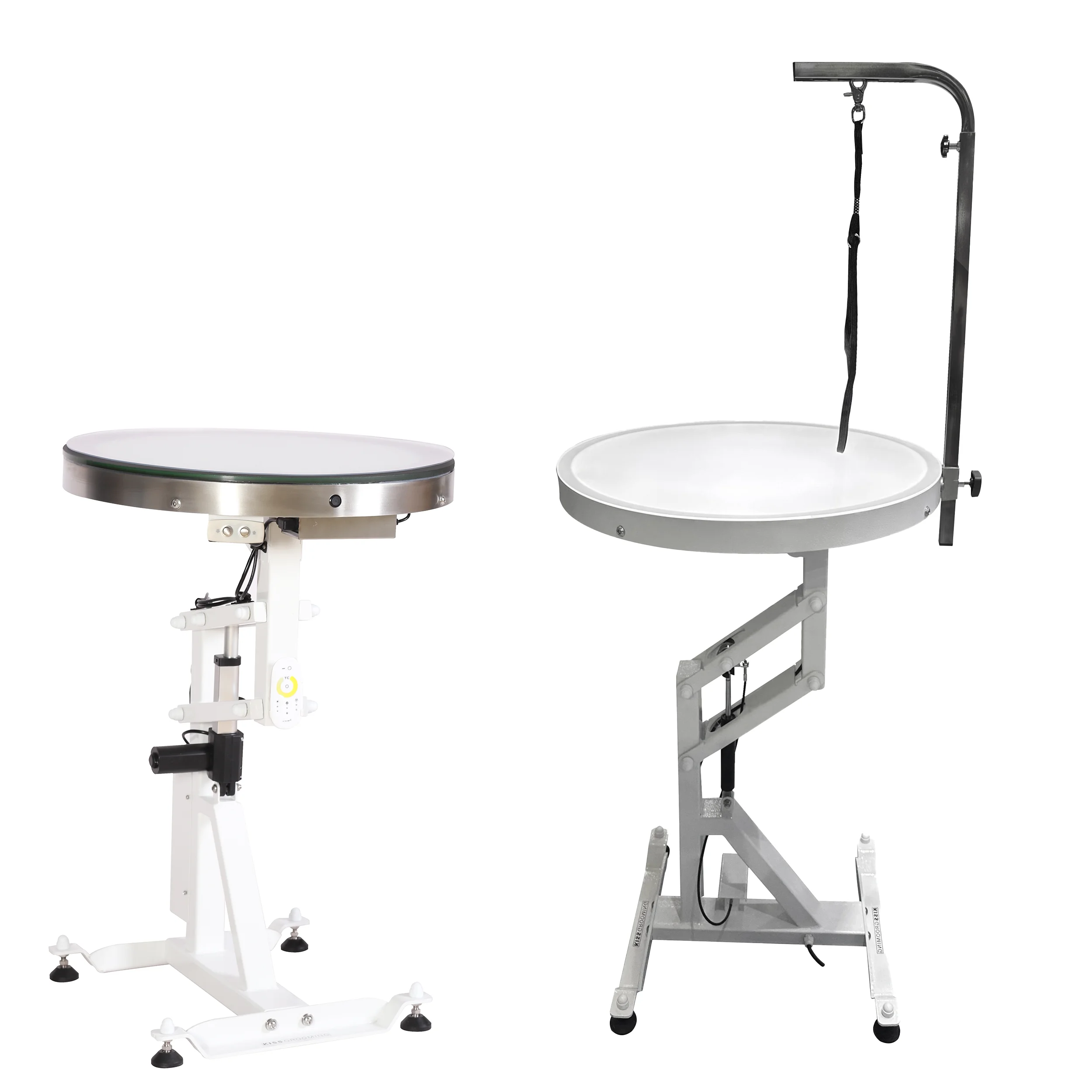 Electrical Round Lighting Table Pet Grooming Table with LED Lighting Dog Table