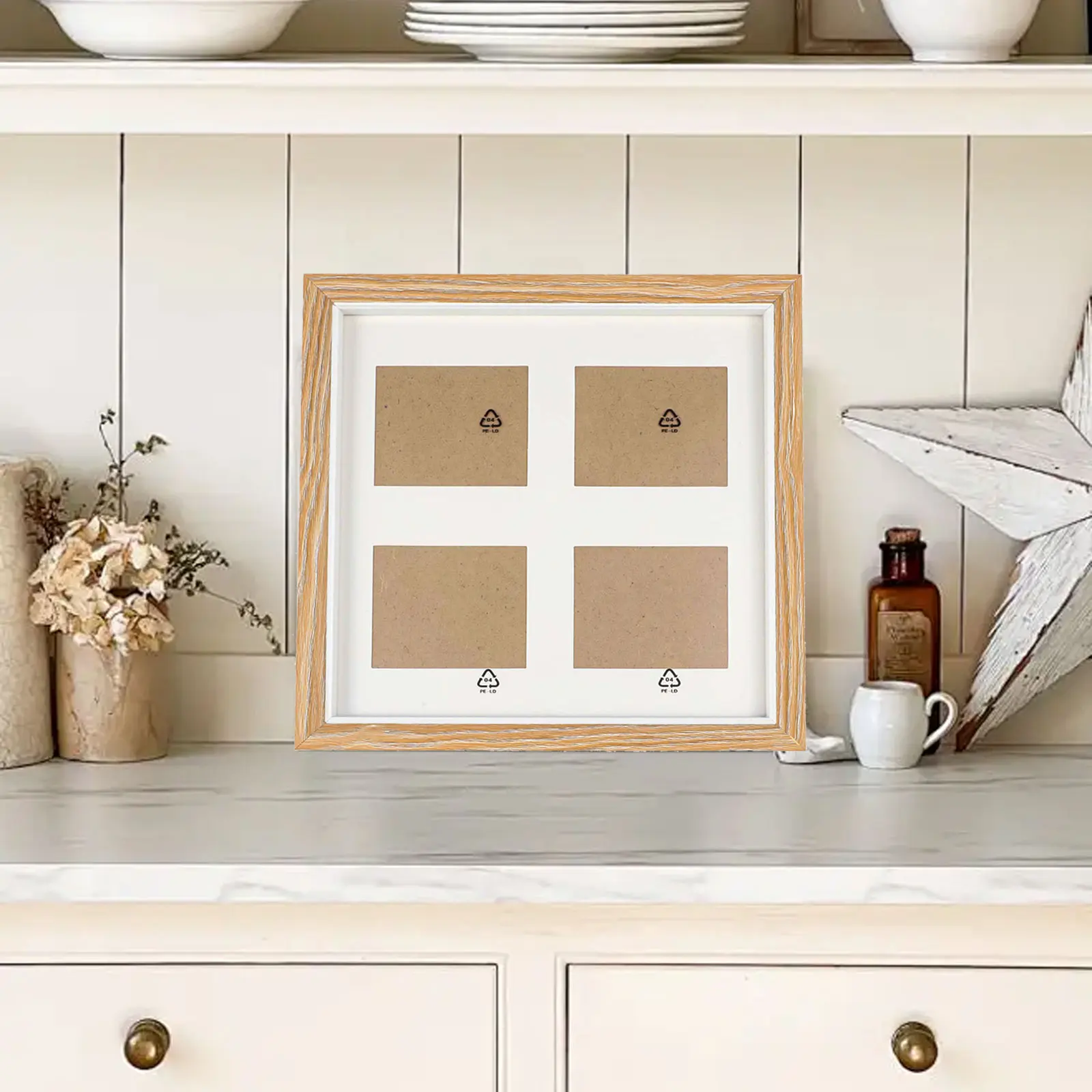 For Weddings Memory Display Frame Wall Desktop Frame Desktop Display Frame Wood Finish Easy To Use Picture Holder