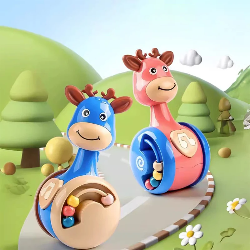[SU]1Pcs Roly Poly Toys Tumbler Wobbler Toys Perfect For Learning To Climb & Early Education[SU]