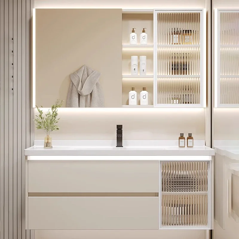 

Wall Pharmacy Cabinet Bathroom Furniture Storage Shelf Mirrors Filing Cabinets Wooden Salon Station Locker Closed Toilet Luxury