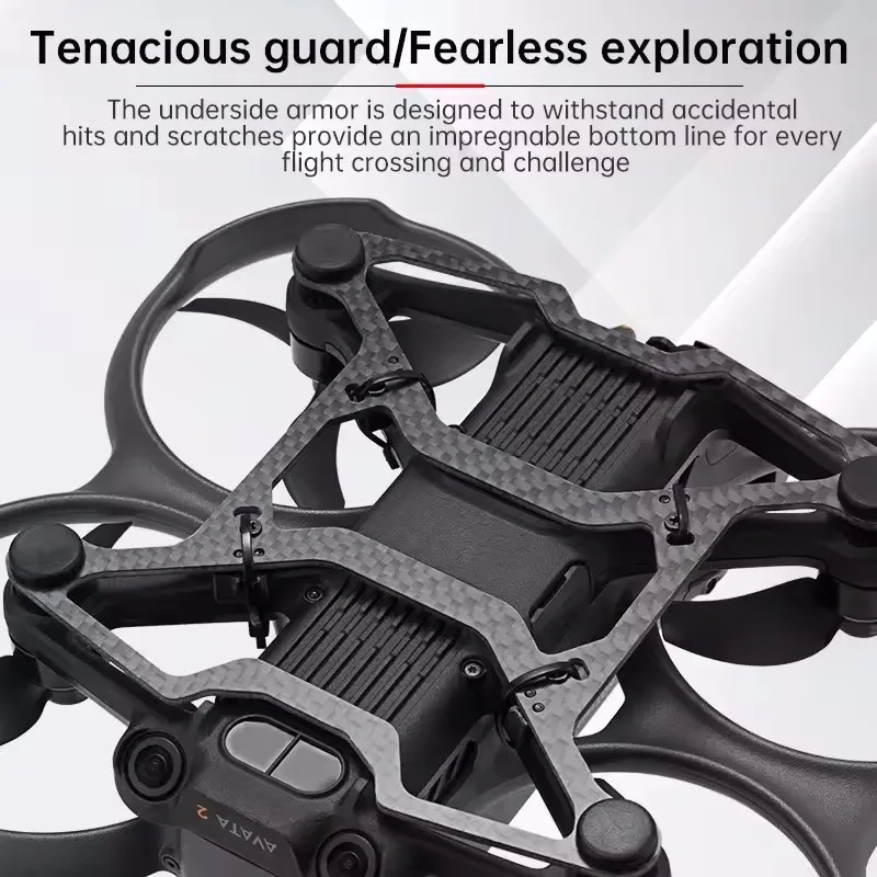 Carbon Fiber Board Schutz Abdeckung Stoßstange Unten Anti-Kollision Landung Höhe Halterung für DJI Avata 2 Drone Zubehör
