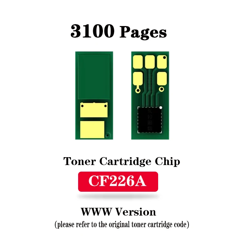 رقاقة حبر إصدار CF226A/CF226X WW لـ HP LaserJet Pro M402d/M402dn/M402dw/M402n/MFP M426dw/MFP M426fdn/MFP M426fdw