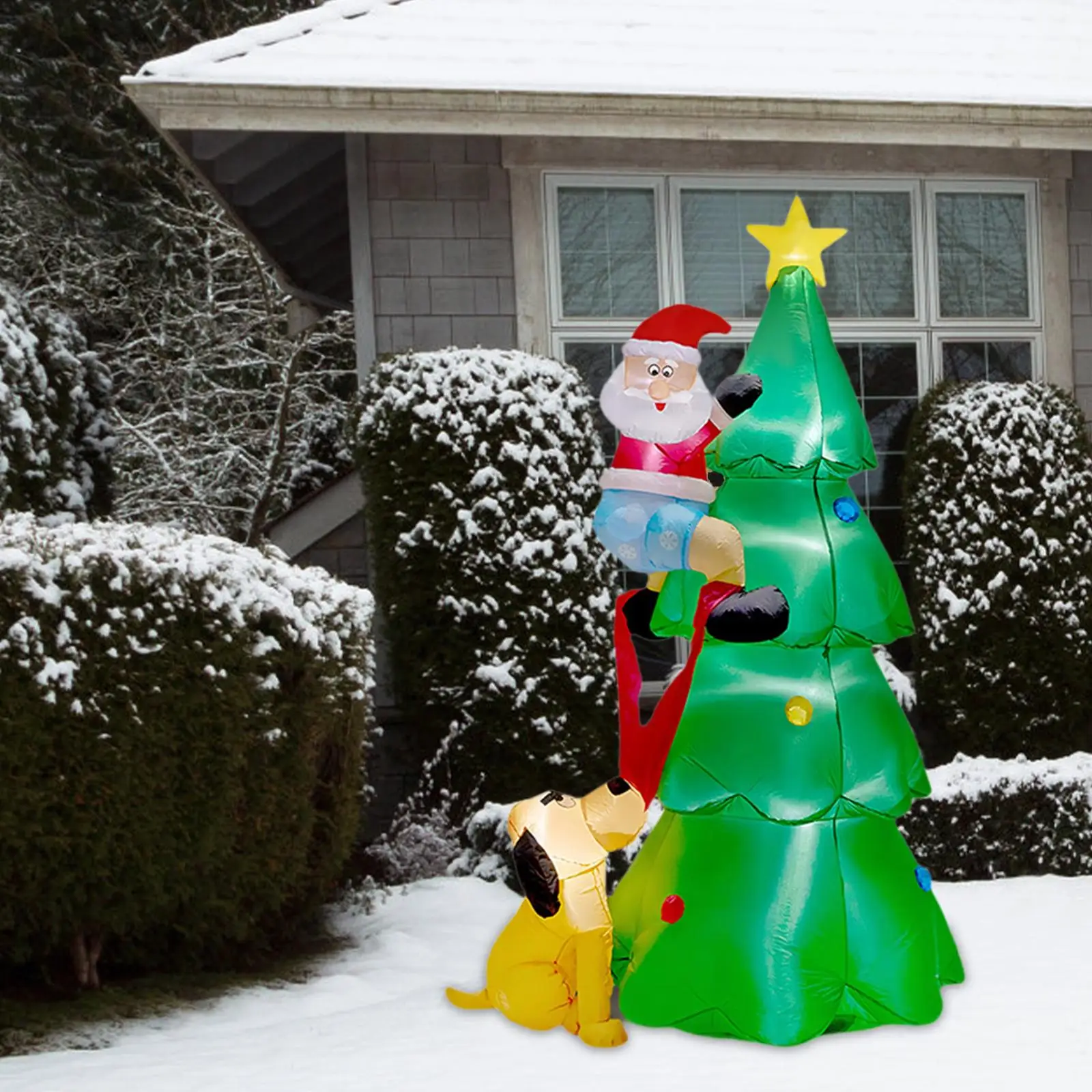 

Christmas Tree Inflatable Xmas Decor for Festival Indoor Outdoor Backyard