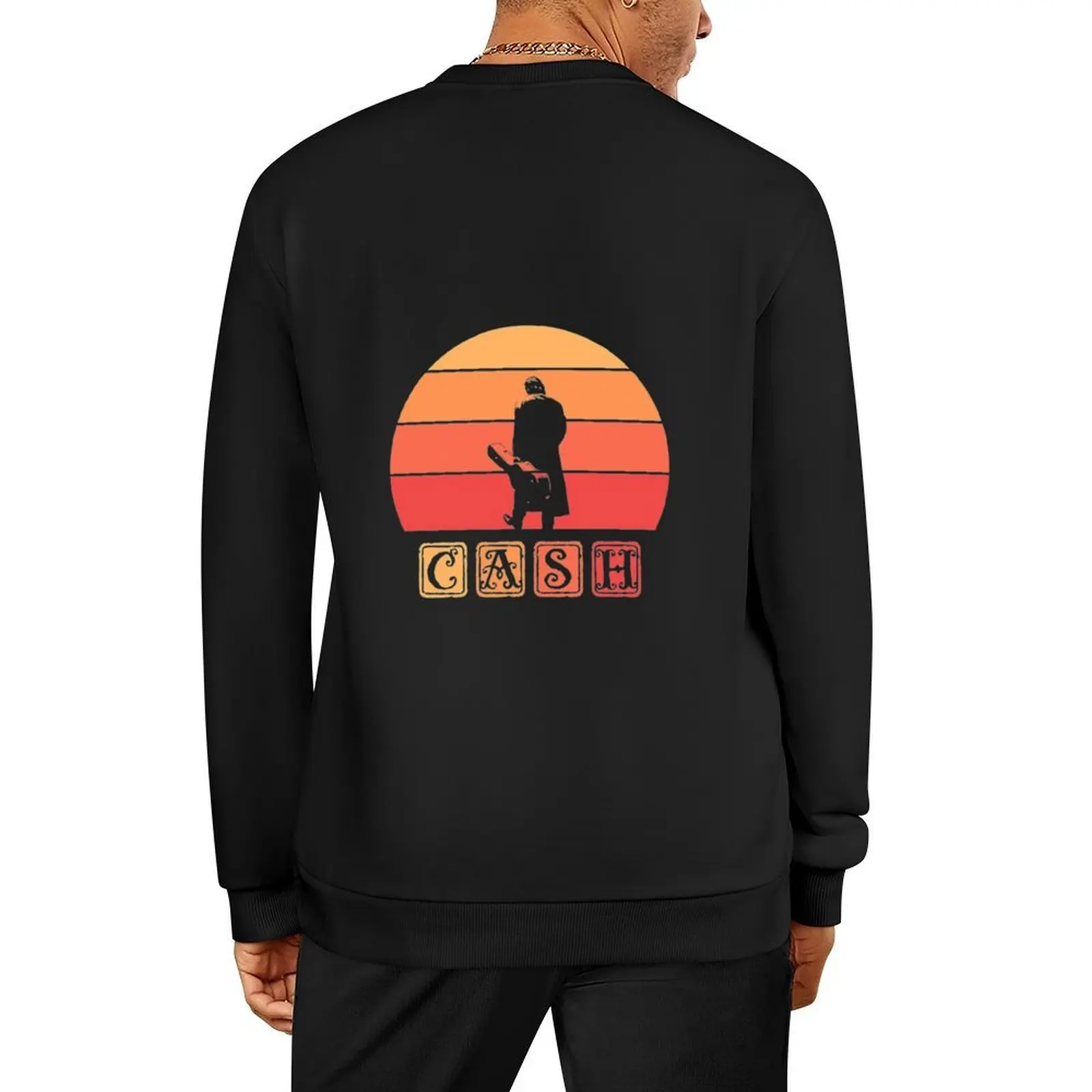 

Johnny Cash Retro Art Pullover men clothing mens designer clothes aesthetic clothing sweatshirts