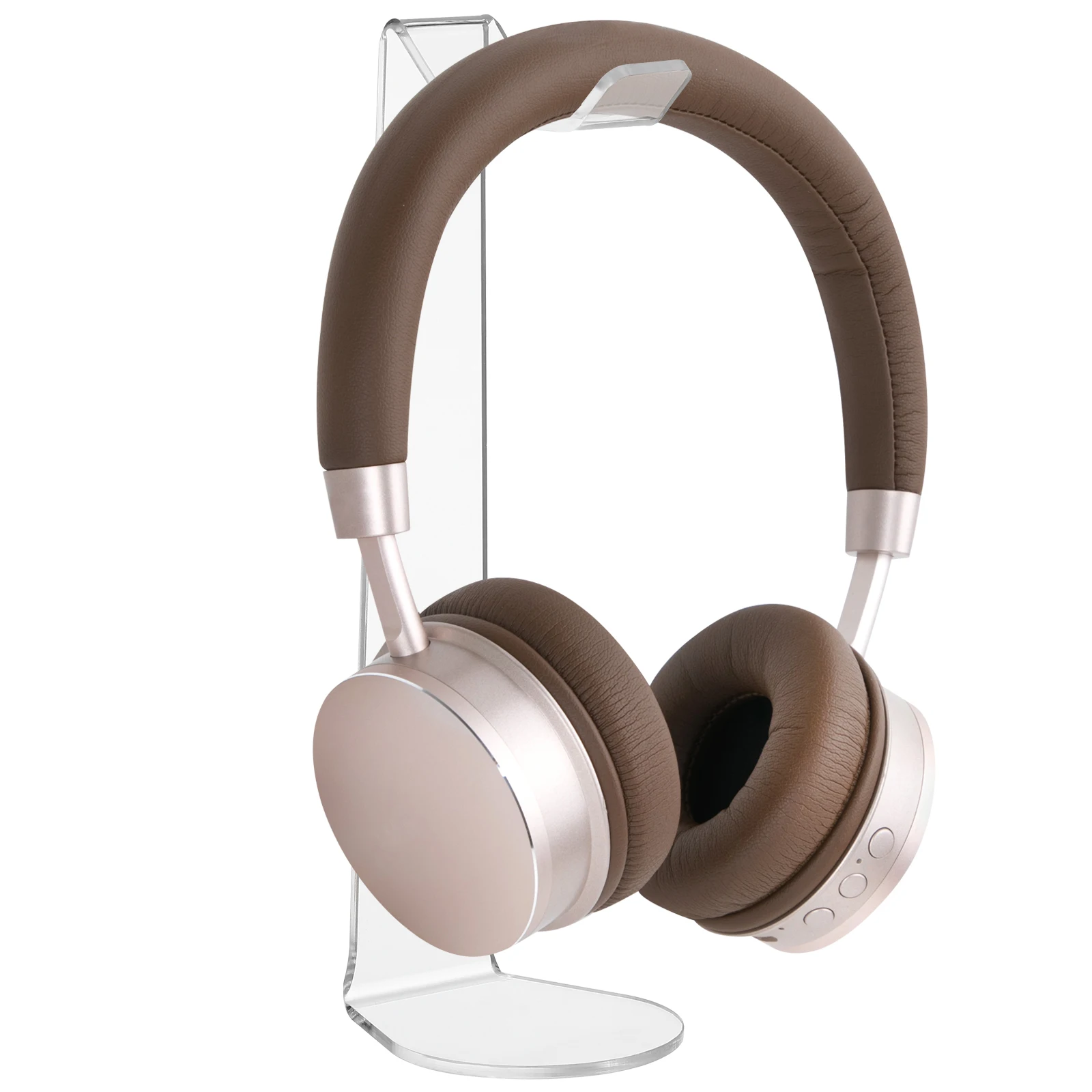 

Acrylic Headphone Holder Stand Desktop Hanger for Gaming Headsets Space Saving Rack Organizer Transparent Headset Shelf