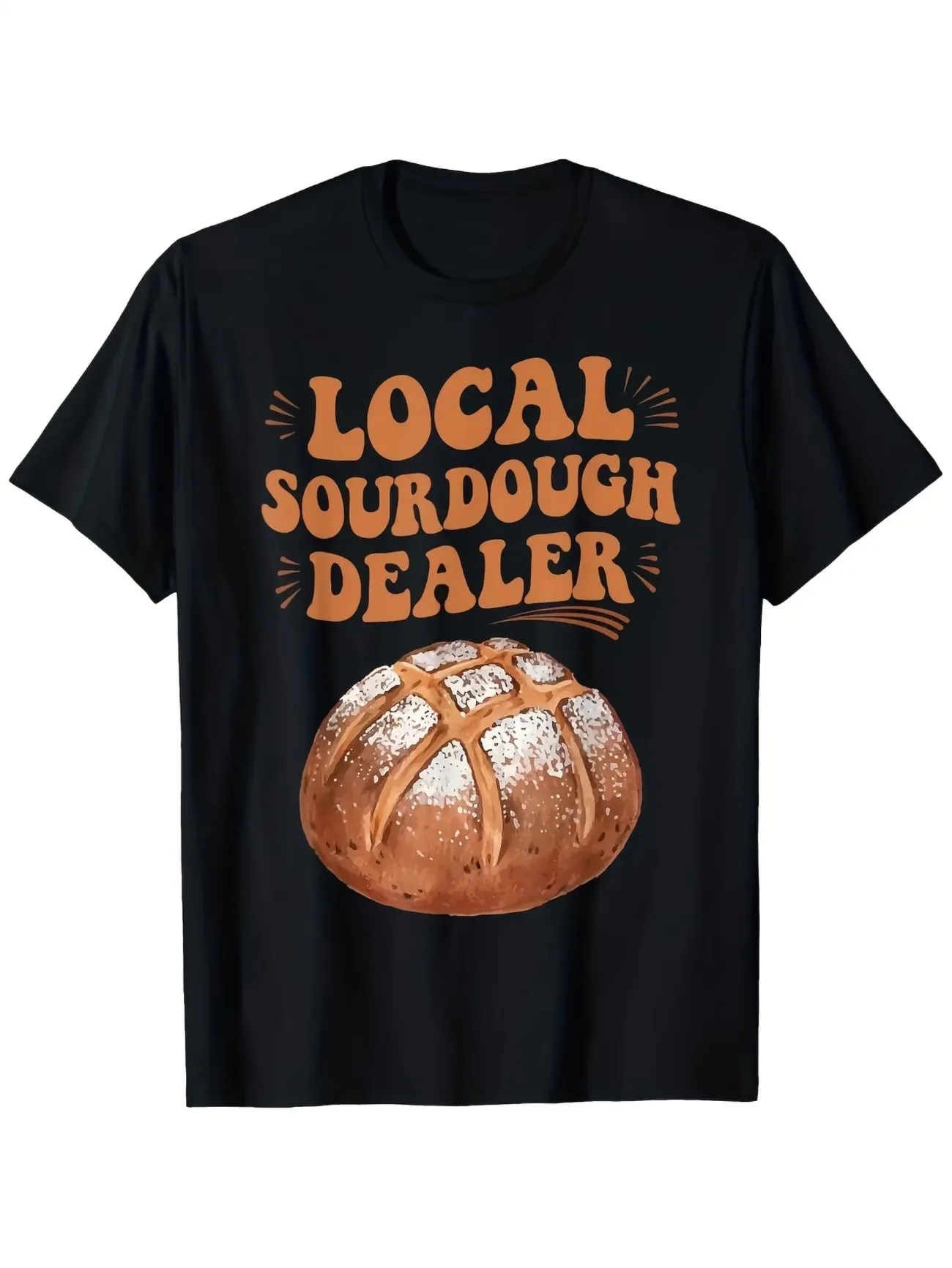 Sourdough Enthusiast T-Shirt for Bread Making Unisex Loose Fit Tee Sourdough Starter and Artisan Bread Design All-season Top Tee