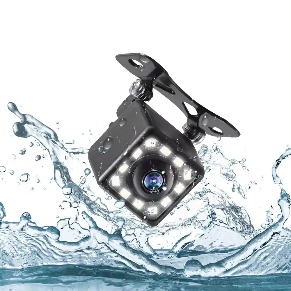 JISUIDA Car Camera Reversing Camera CVBS HD 4/8/12 Lamp Night Vision Waterproof Car Image